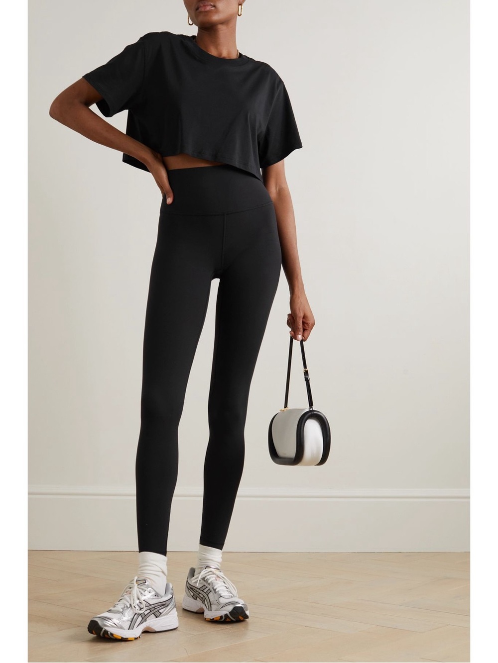 Lululemon Women’s “All Yours” Black Crop Tee Size 2